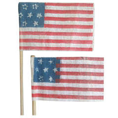 Rare Seven Star Small Parade Flags
