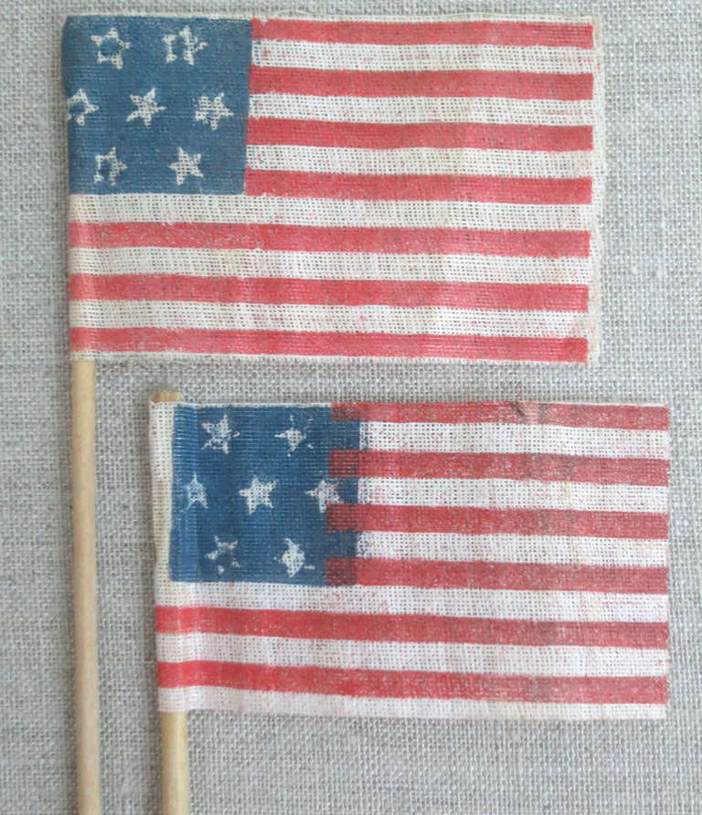 Rare Seven Star Small Parade Flags