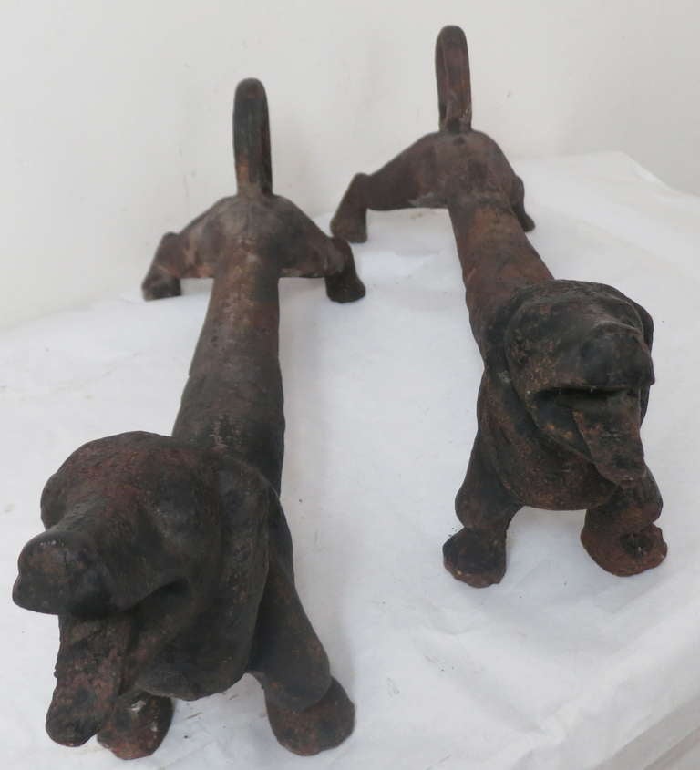 Dachshund Andirons 1