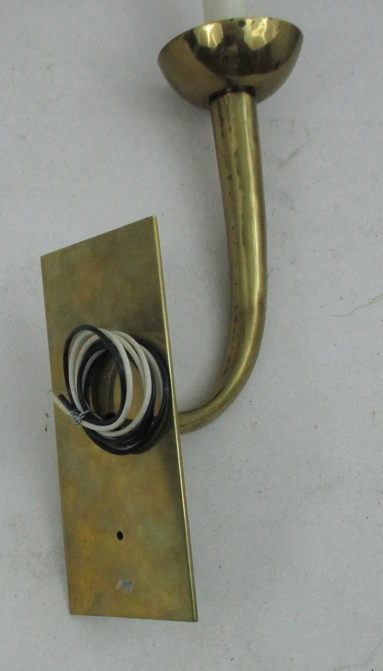 Mid-20th Century Moderne Brass Sconces For Sale