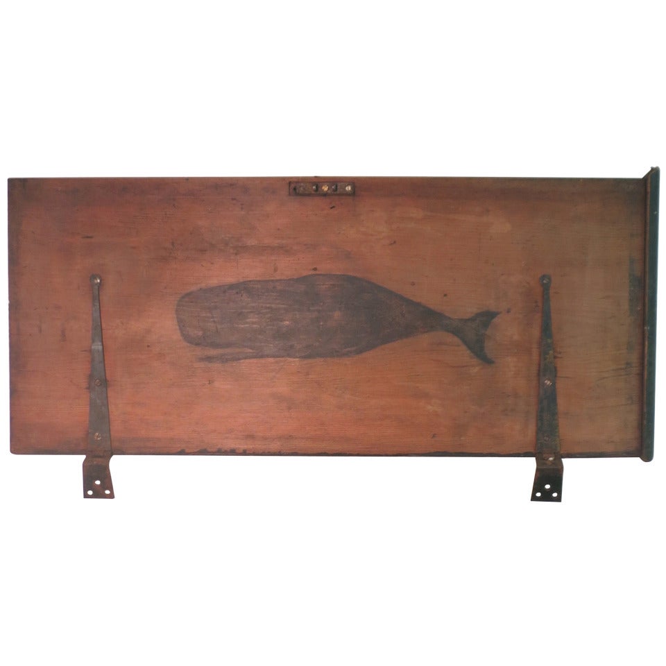 19th Century Sailor done Whale Silhouette For Sale