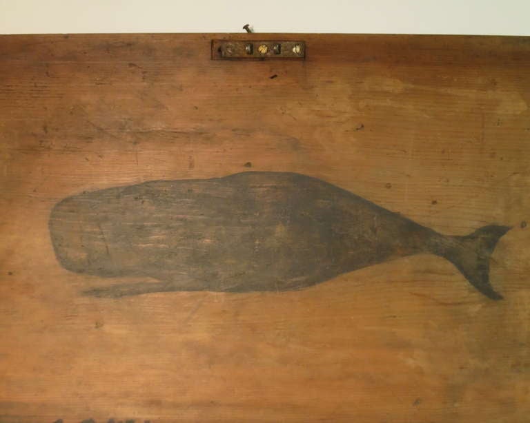 19th Century Sailor done Whale Silhouette In Good Condition For Sale In North Egremont, MA