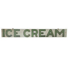 1920s Ice Cream Sign