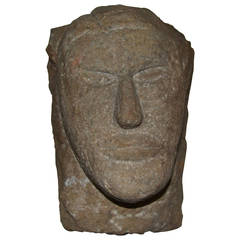 Antique Carved Stone Bust