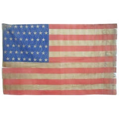 Antique Early 48 Star Flag with Beautiful Color