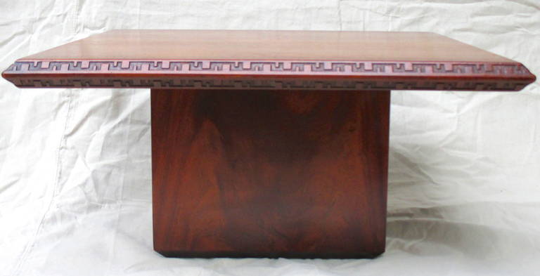 American Frank Lloyd Wright Cube Table