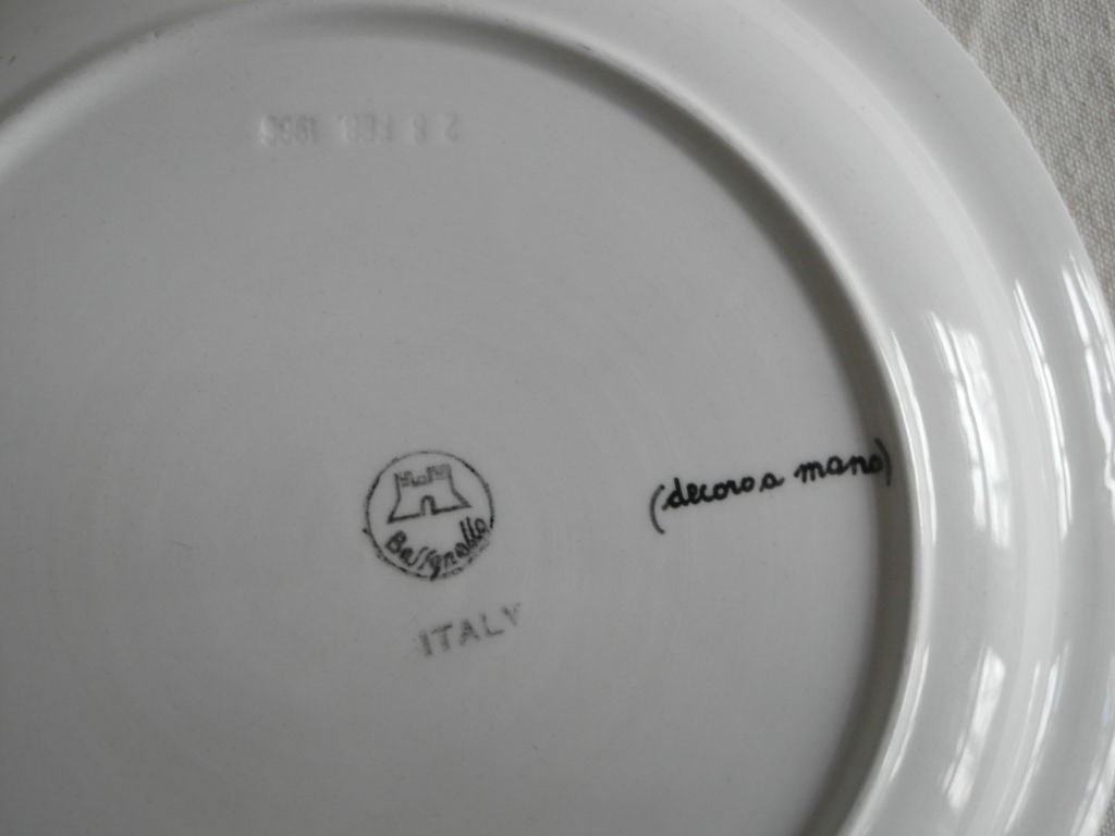 1960's Italian Monkey Plates In Excellent Condition In North Egremont, MA