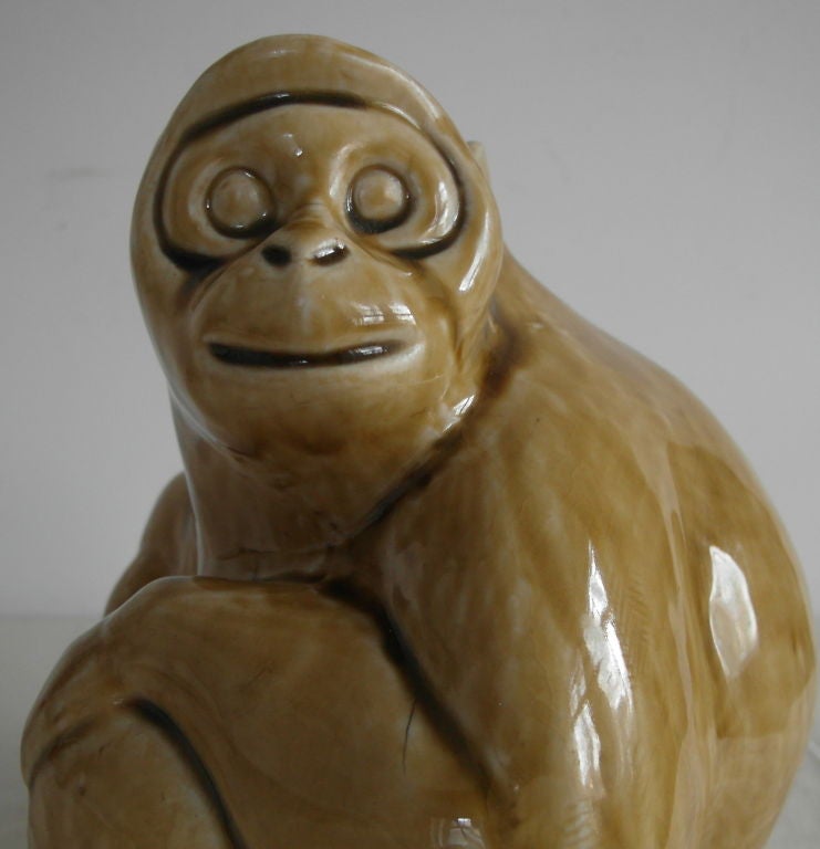 Japanese Pottery Monkey For Sale 4