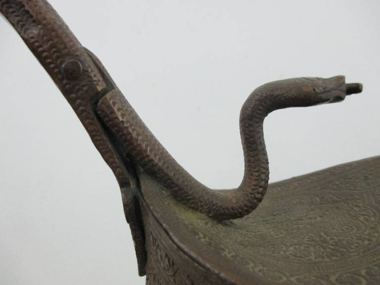 19th C. Indian Snake Ewer For Sale 4