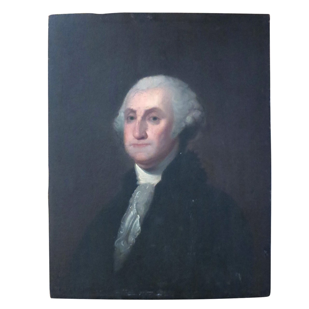 Early Oil  on Panel of George Washington