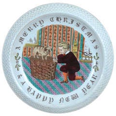 Pug and Child at Christmas