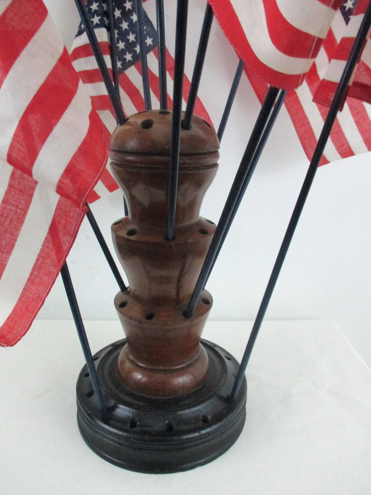 19th Century Store Counter Flag Display