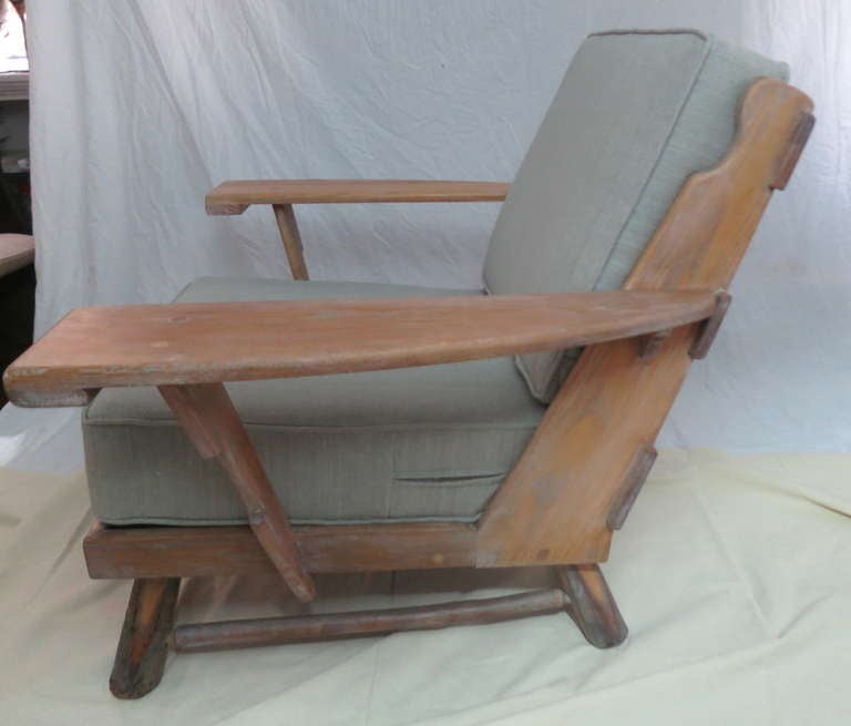 Limed Old Hickory Club Chairs
