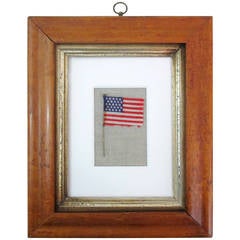 Antique Small 25 Star Stick Pin Flag