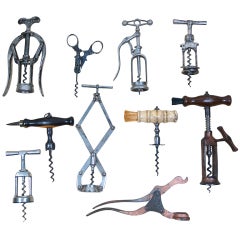 Antique 19th c. Mechanical Corkscrews