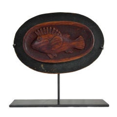 Folk Art Carving of a Fish