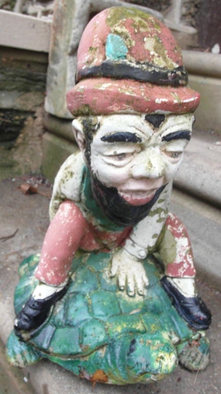 garden gnome with pipe