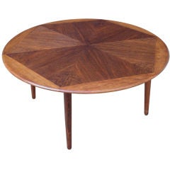 Teak and Rosewood Cocktail Table