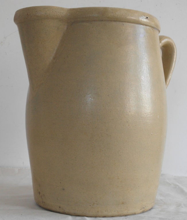 American Monumental Yellow Ware Pitcher
