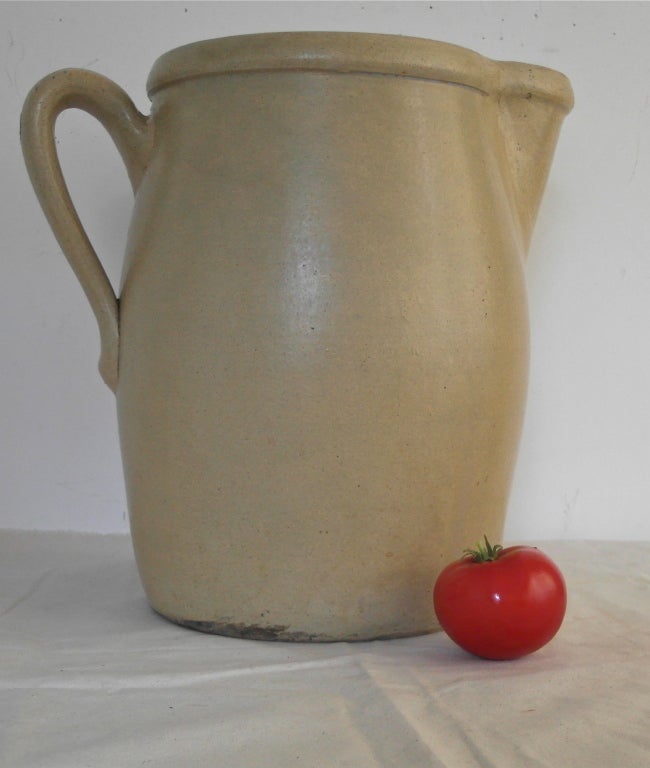 Monumental Yellow Ware Pitcher 5