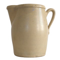 Monumental Yellow Ware Pitcher