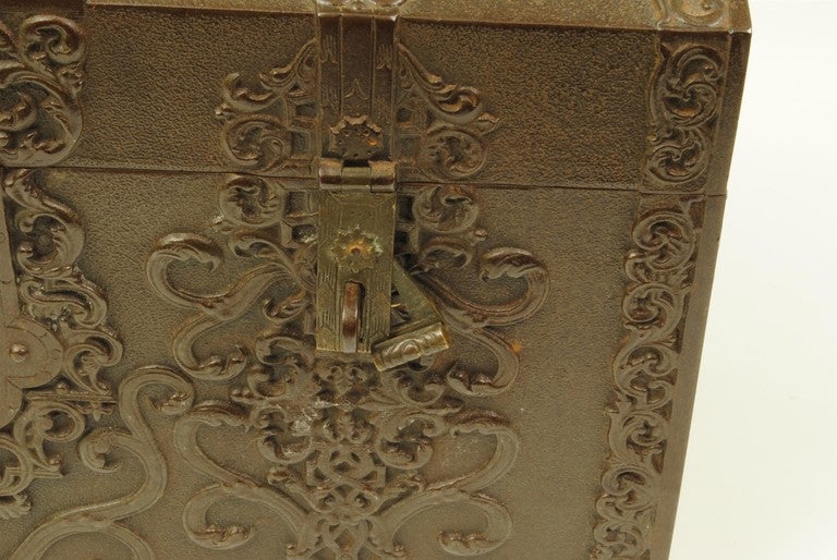 XIXe siècle Coffret en métal français en vente