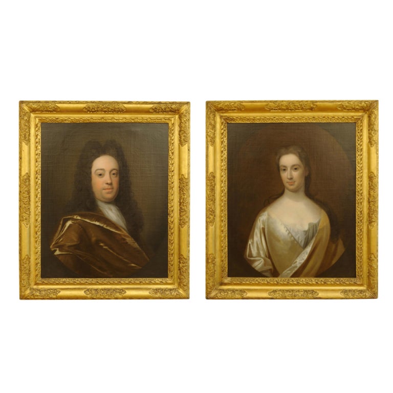 Pair of portraits 