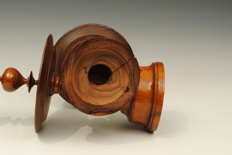 Dutch East Indies Treen Candlesticks 1