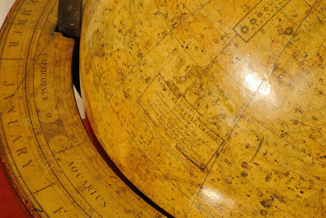 British A Regency celestrial globe by Cary