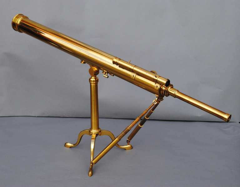 English Superb Example Of A Dolland Telescope