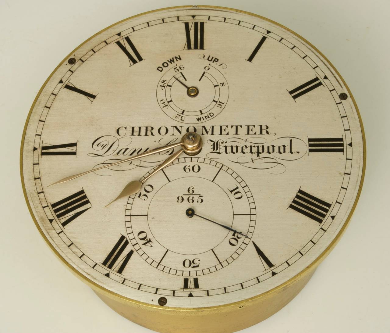 19th Century Marine Chronometer by Daniels of Liverpool