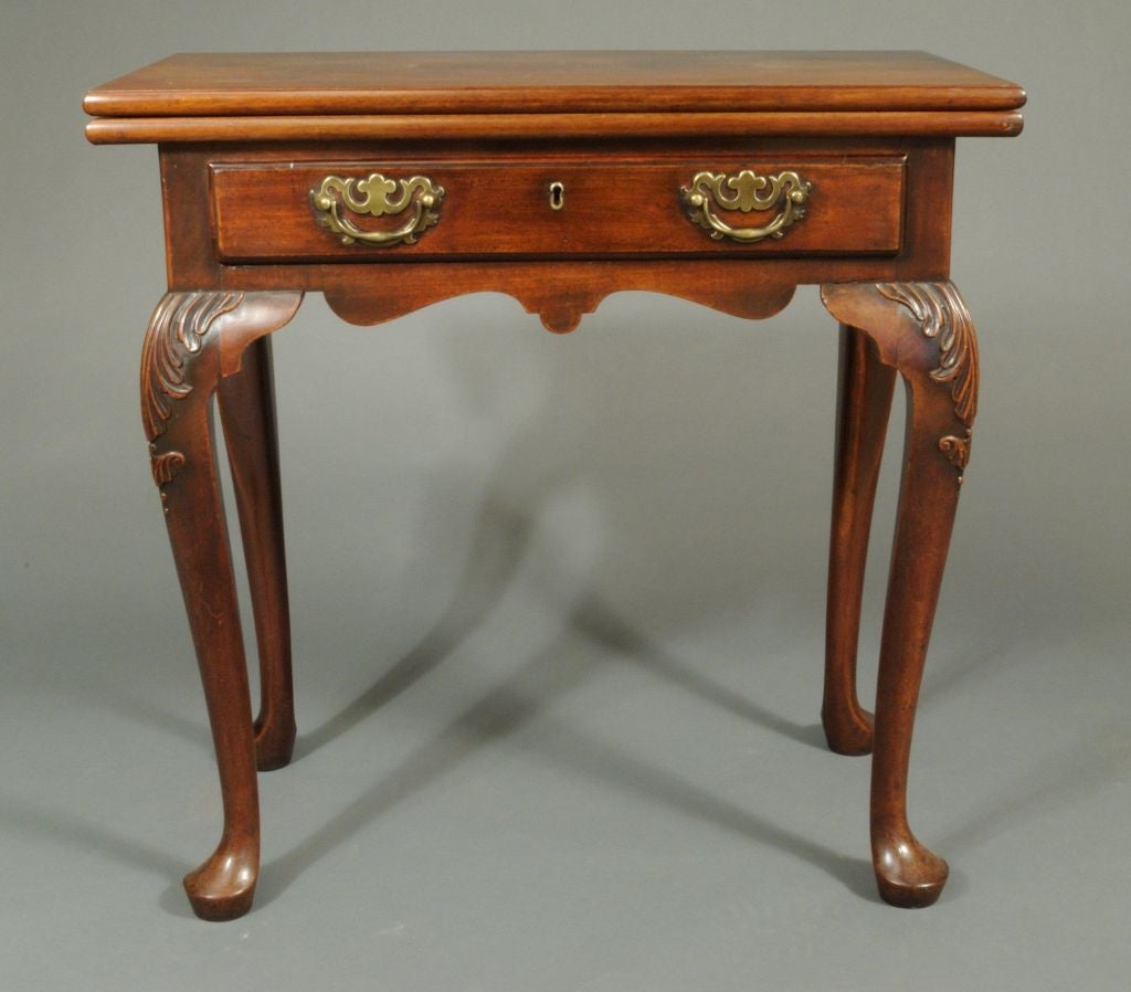 Cabriole leg card table