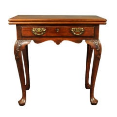 Cabriole leg card table