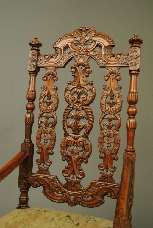 Dutch walnut armchair