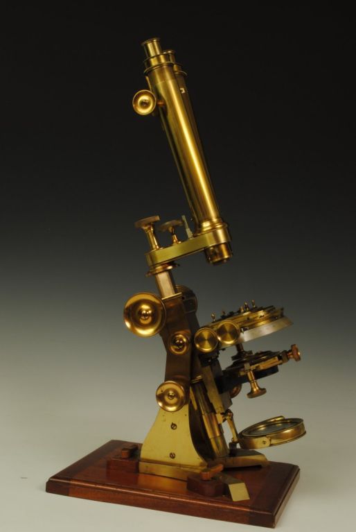 Brass Fine microscope by Steward