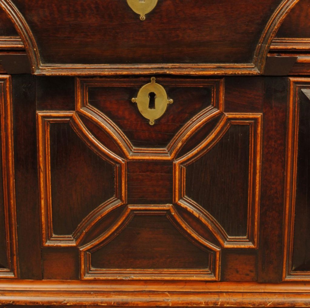 English Block fronted chest