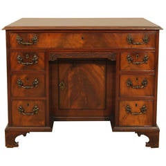 Chippendale Period Mahogany Kneehole Desk