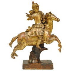Carved giltwood figure 