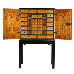 Antique marquetry cabinet