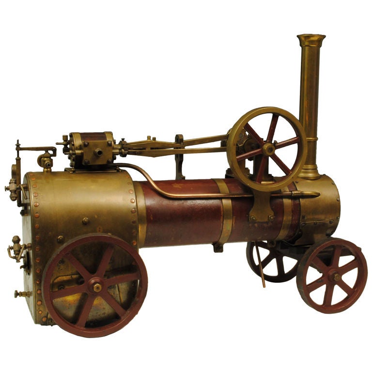 Model steam traction engine