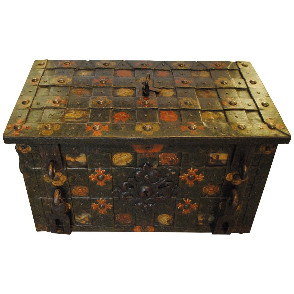 German Painted Strong Box