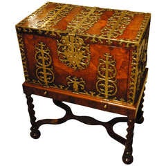 A Rare Large Kingwood Coffer Fort A Rare Large Kingwood Coffer Fort