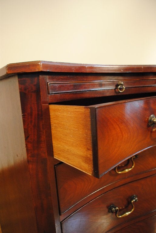 Mahogany Serpentine Commode