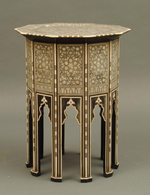 Syrian Two Superb Inlaid Tables