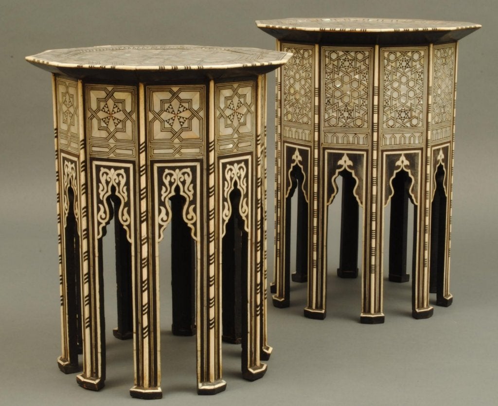 Two Superb Inlaid Tables 3