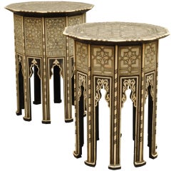 Two Superb Inlaid Tables