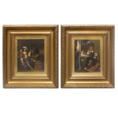 A Pair of 19th Century Dutch Interior Scenes.