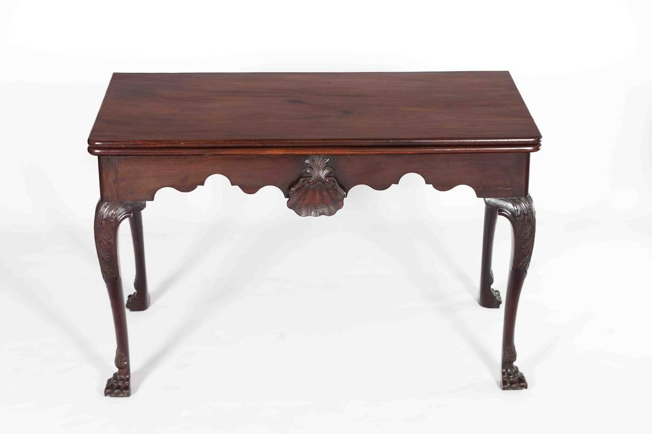 Irish Georgian Mahogany Tea Table