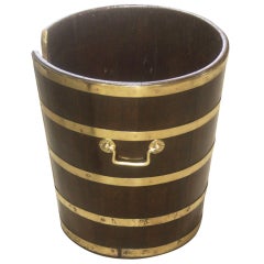 A Georgian Mahogany Plate Bucket.