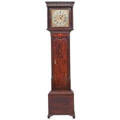 Antique Irish Mahogany Grandfather Clock